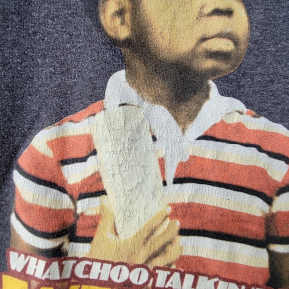 Diff’rent Strokes Graphic Shirt Medium Dark Grey Arnold Jackson Short Sleeve - Picture 6 of 11